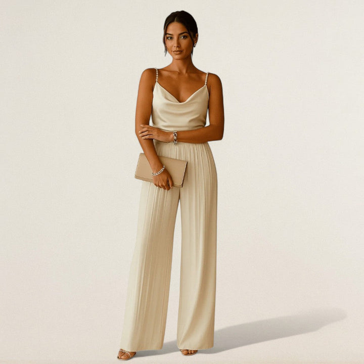 Αθηνά – κομψό παντελόνι με λεπτό τοπ