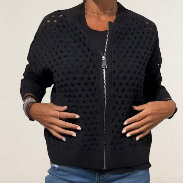 Μαρία – Ελαφριά ζακέτα με φερμουάρ