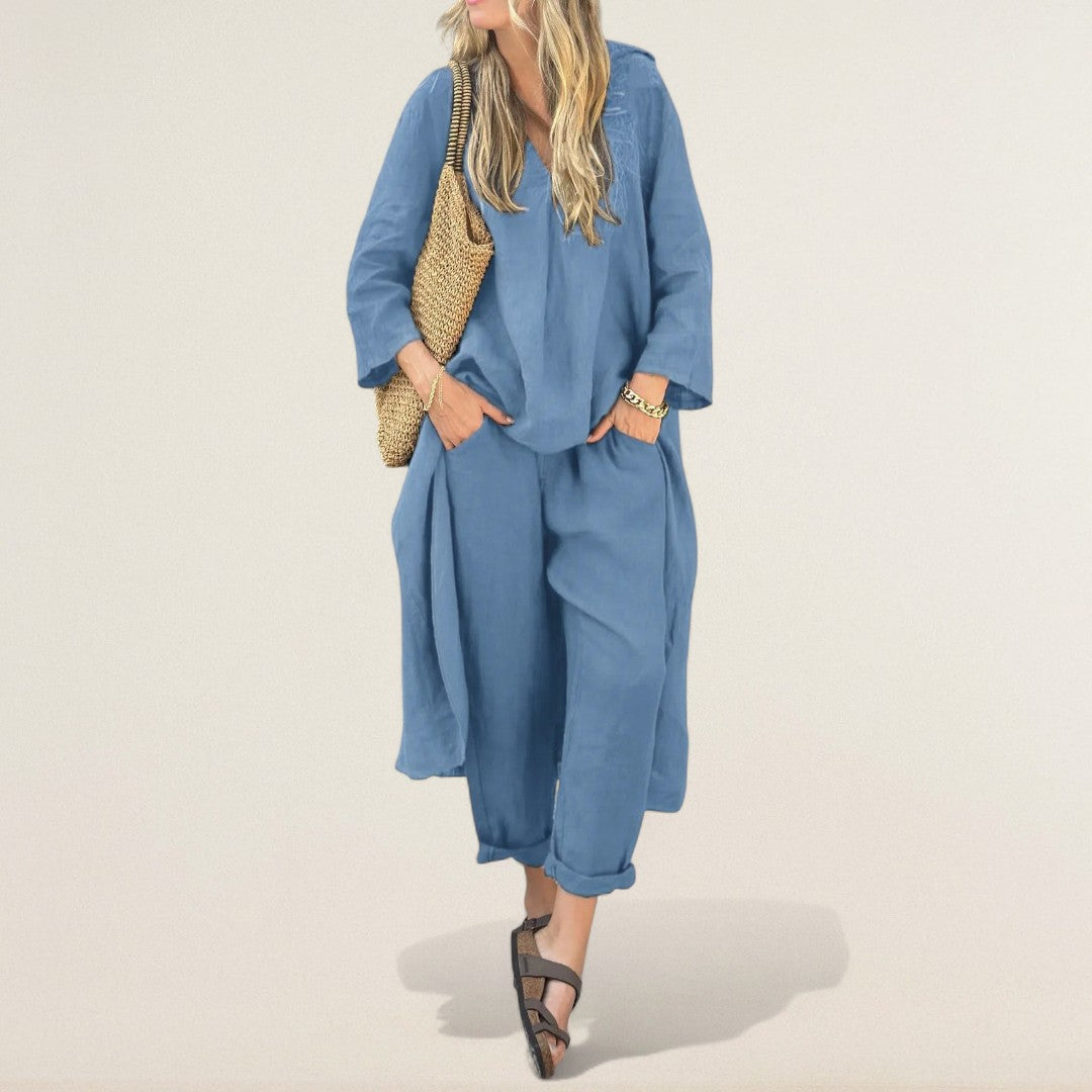 Αθηνά – αέρινο λινό σετ για κάθε μέρα