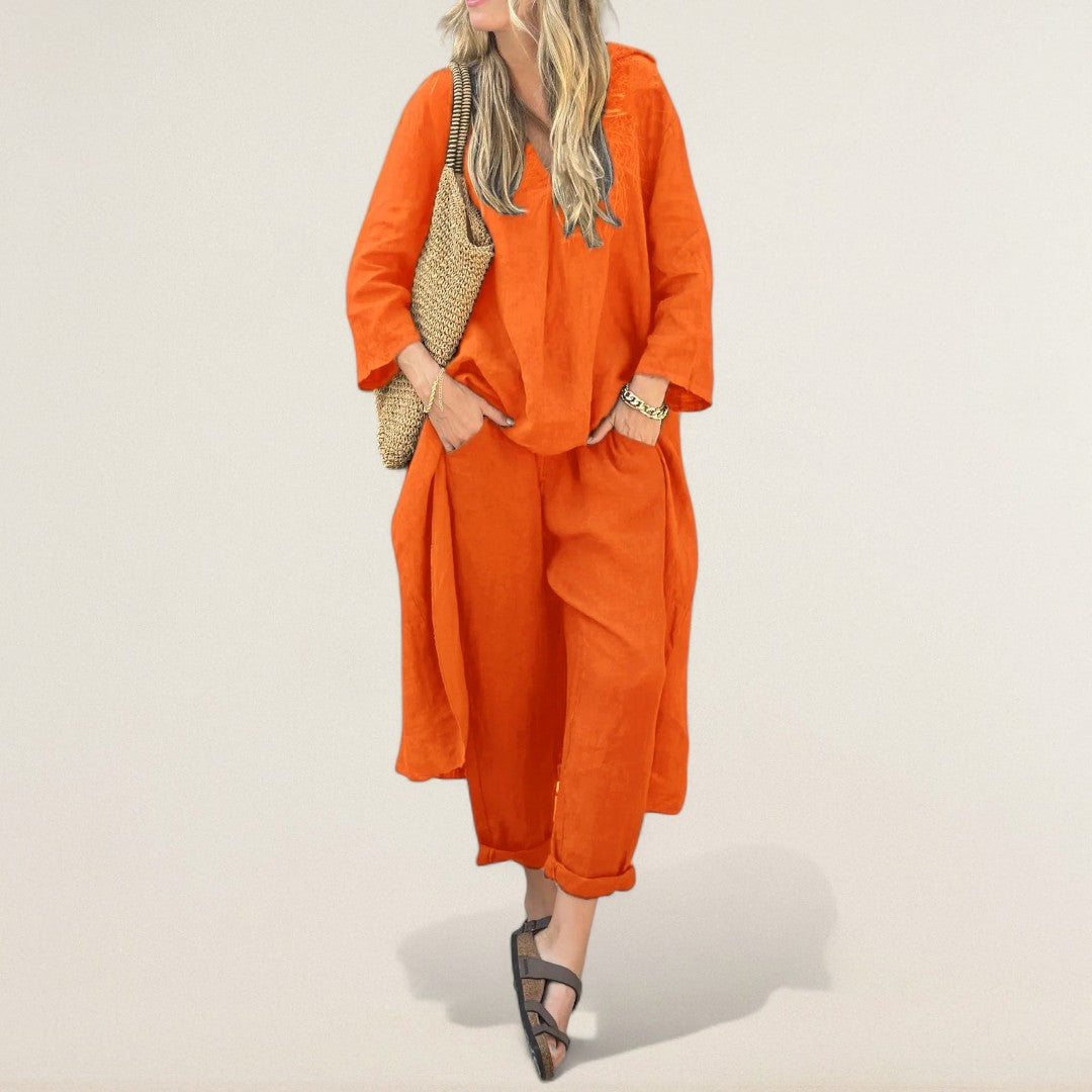 Αθηνά – αέρινο λινό σετ για κάθε μέρα