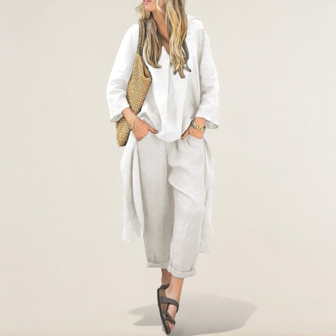 Αθηνά – αέρινο λινό σετ για κάθε μέρα