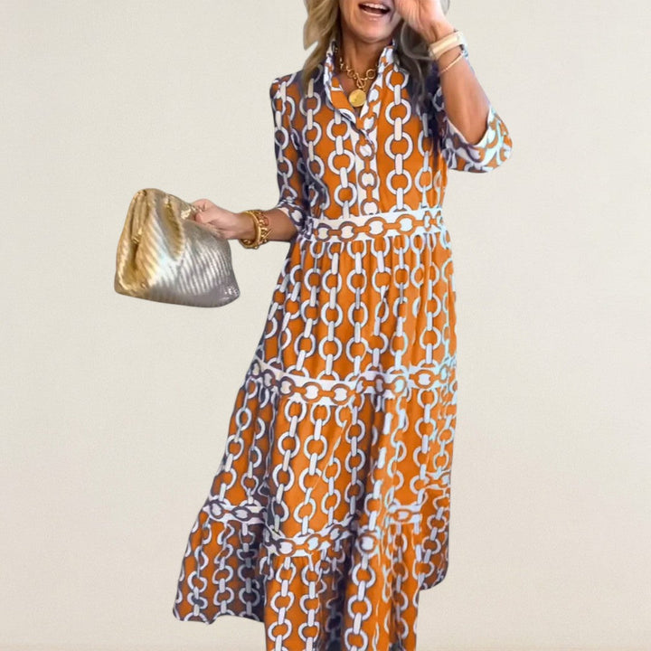 Μαρία – Ροή φόρεμα με στυλάτη παρουσία