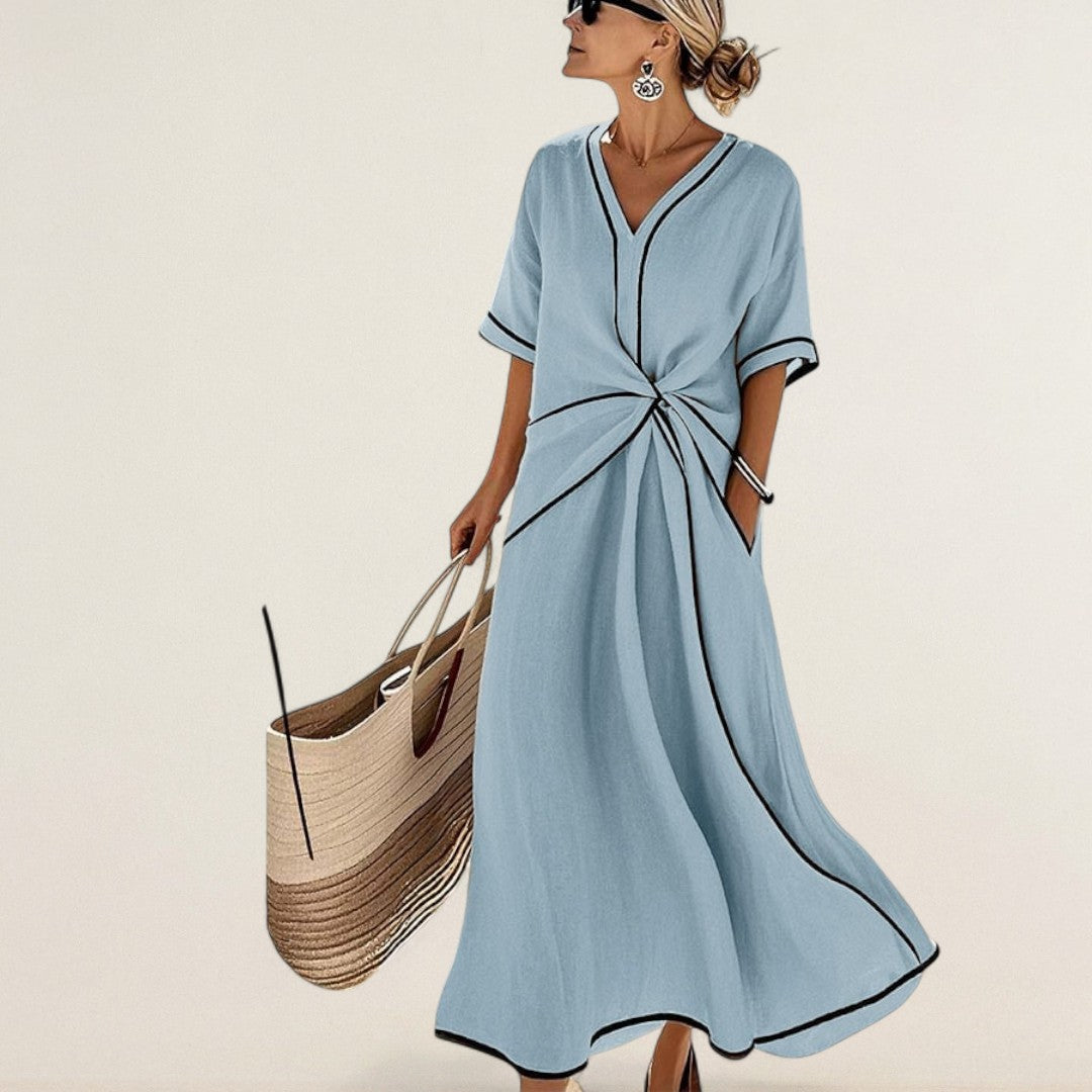 Λεωνίνα – αέρινο κομψό καλοκαιρινό φόρεμα