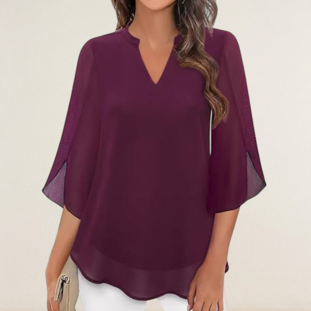 Αντωνία – Αέρινη μπλούζα με κομψή γραμμή