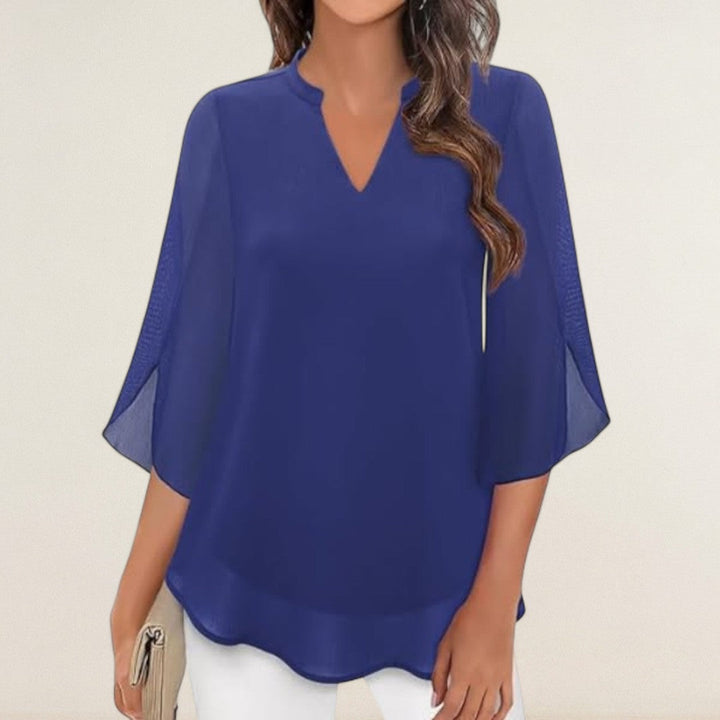 Αντωνία – Αέρινη μπλούζα με κομψή γραμμή