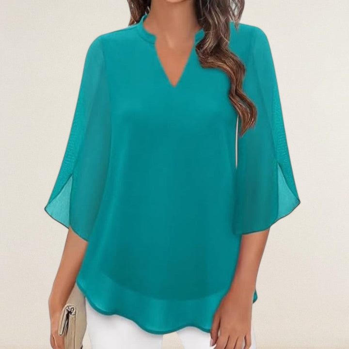 Αντωνία – Αέρινη μπλούζα με κομψή γραμμή