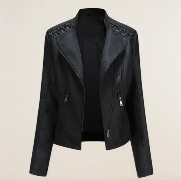 Μαρία – κομψό δερμάτινο μπουφάν με μοντέρνα γραμμή