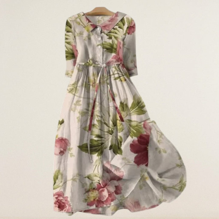 Ηλένια – κομψό μίντι φόρεμα με ελαφρότητα