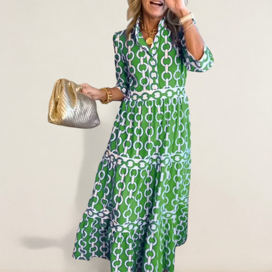 Μαρία – Ροή φόρεμα με στυλάτη παρουσία