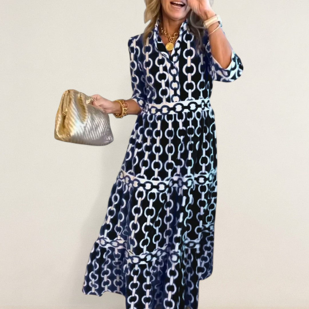 Μαρία – Ροή φόρεμα με στυλάτη παρουσία