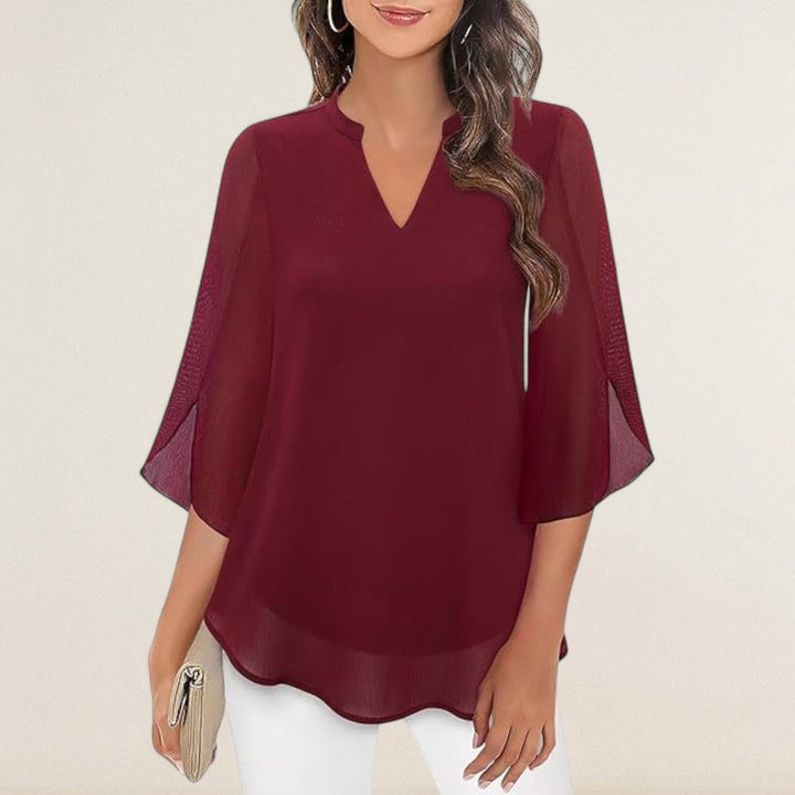 Αντωνία – Αέρινη μπλούζα με κομψή γραμμή