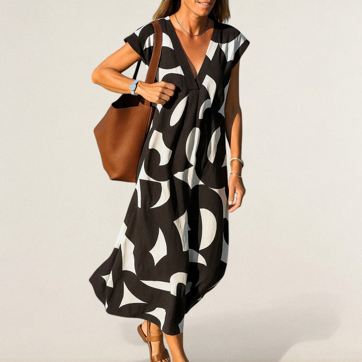 Άννα – αέρινα φορέματα με γραφικό σχέδιο