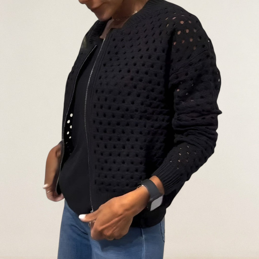 Μαρία – Ελαφριά ζακέτα με φερμουάρ