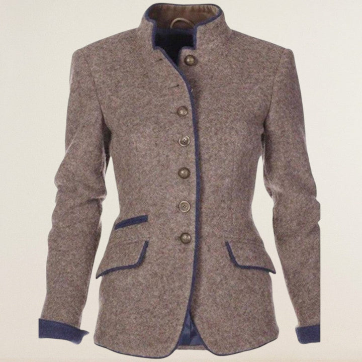 Γιαλίνα – κομψό σακάκι από μαλλί με όρθιο γιακά