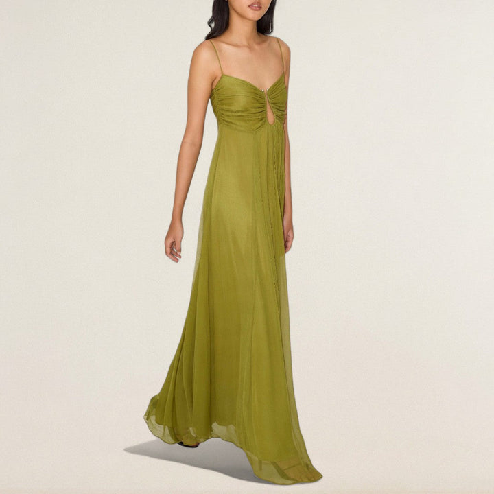 Ελένη – Ρομαντικό Μαξιφόρεμα με λεπτούς ιμάντες