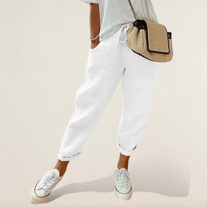 Άννα – Άνετο και στυλάτο παντελόνι λινό για καθημερινή χρήση