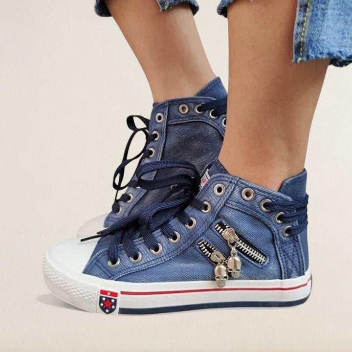 Μαρία – ορθοπεδικό ψηλό τζιν με αστικό στυλ