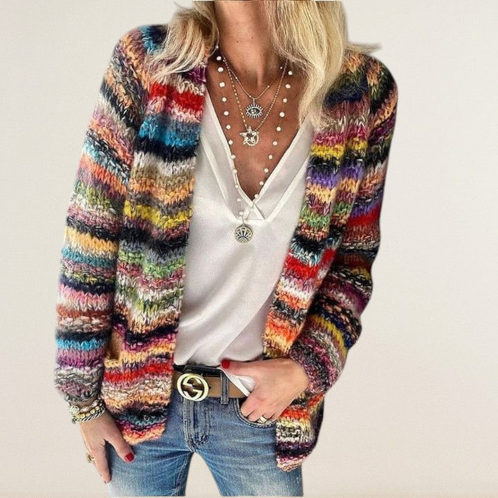 Καμίλα – Πλεκτό γιλέκο με ζωηρή υφή