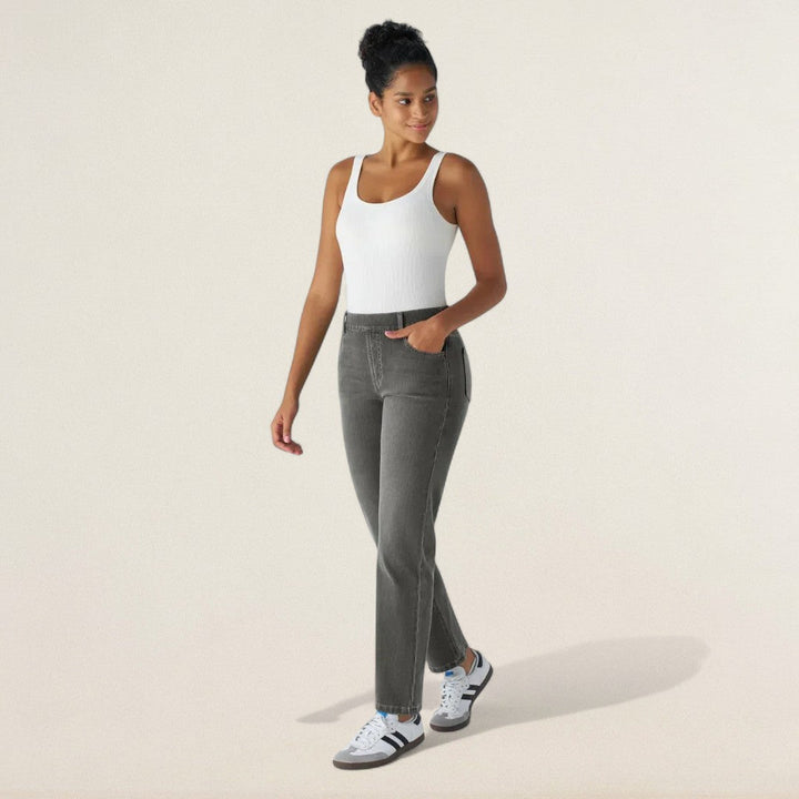 Ραχέλ – Ελαστικά Υψηλής Μέσης Τζιν με Άνεση