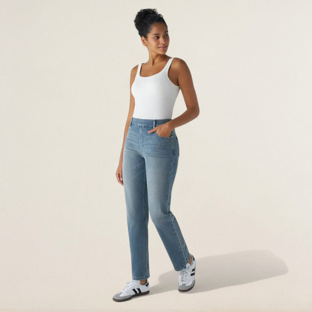 Ραχέλ – Ελαστικά Υψηλής Μέσης Τζιν με Άνεση