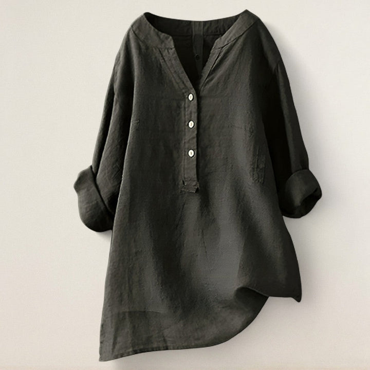 Μαρίλη – χαλαρό λινό πουκάμισο