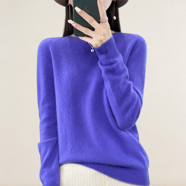 Μαρία – Πλεκτό πουλόβερ με μοντέρνο ψηλό γιακά