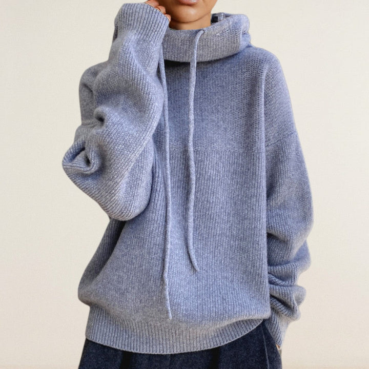 Ναδίνη – Φούτερ με κουκούλα και μοντέρνα oversized εμφάνιση