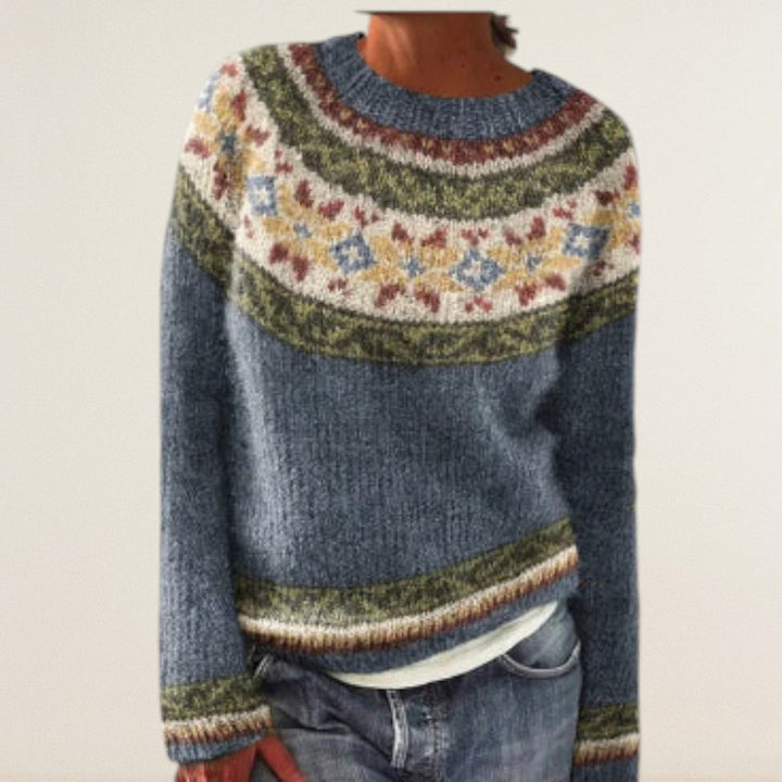 Ανίνα – Πουλόβερ με παραδοσιακό σχέδιο