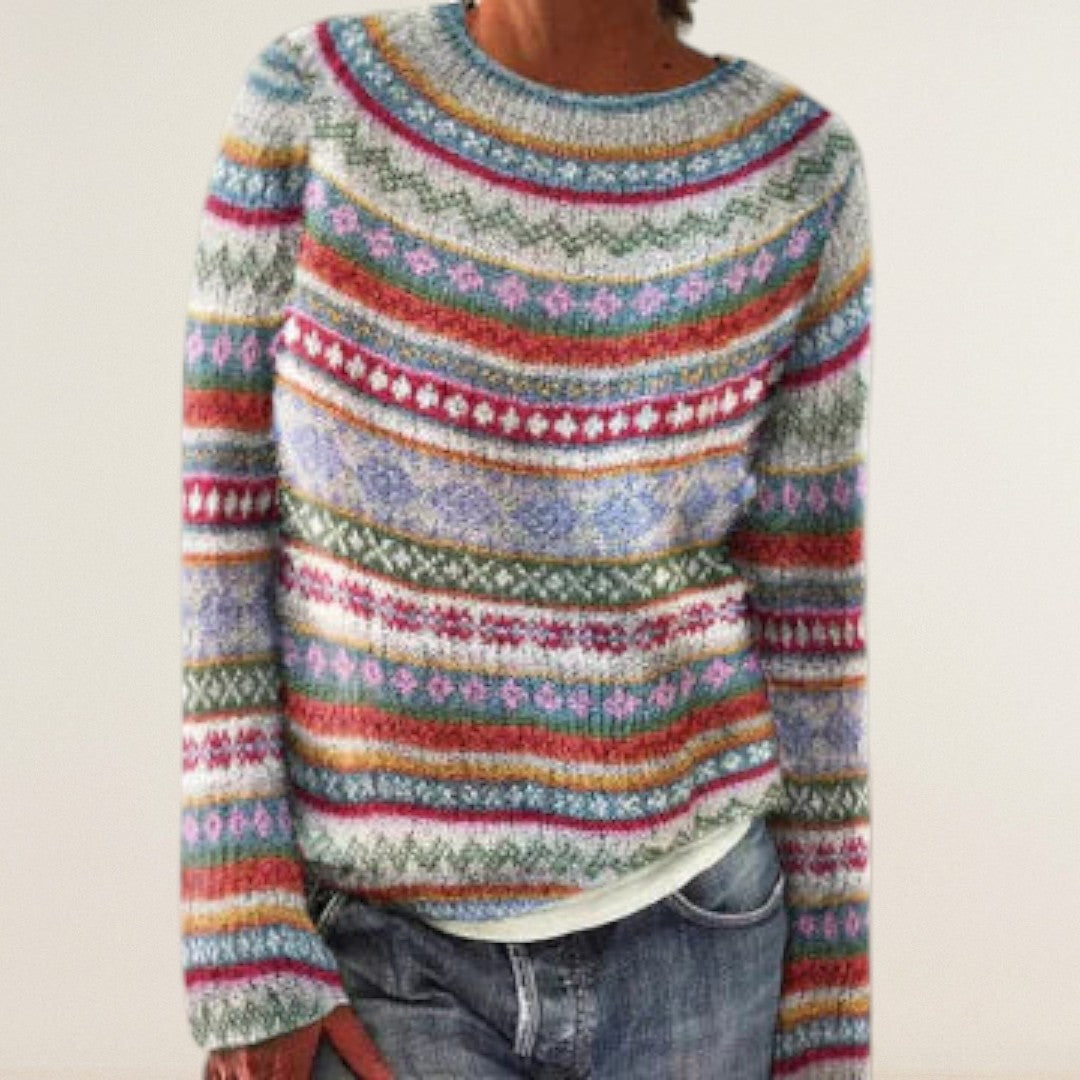 Ανίνα – Πουλόβερ με παραδοσιακό σχέδιο