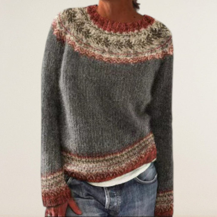 Ανίνα – Πουλόβερ με παραδοσιακό σχέδιο