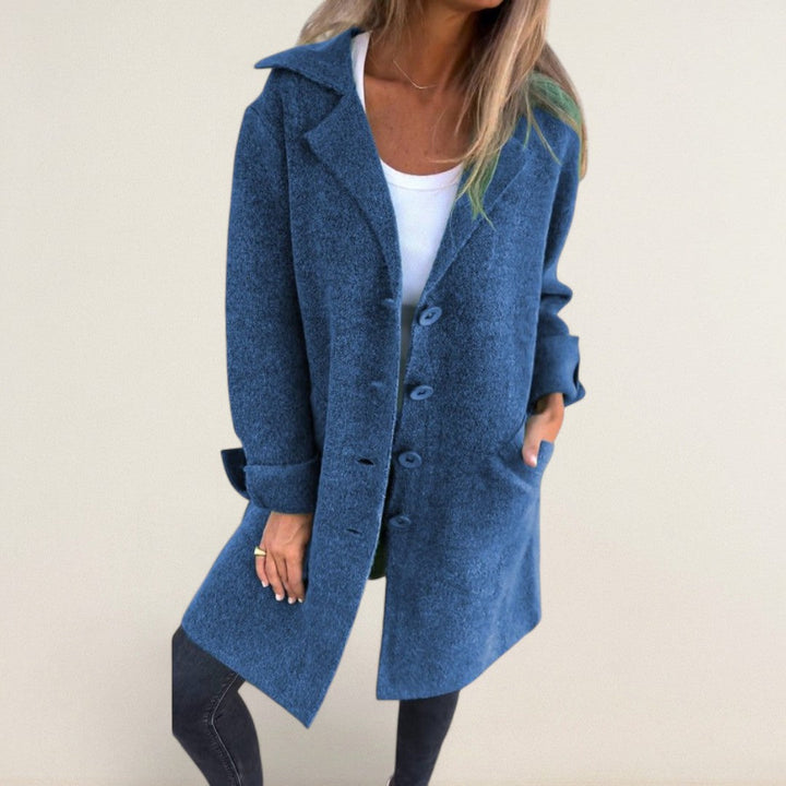 Μαρία – Μακρύ μπουφάν μεταβατικής περιόδου με διαχρονική γραμμή