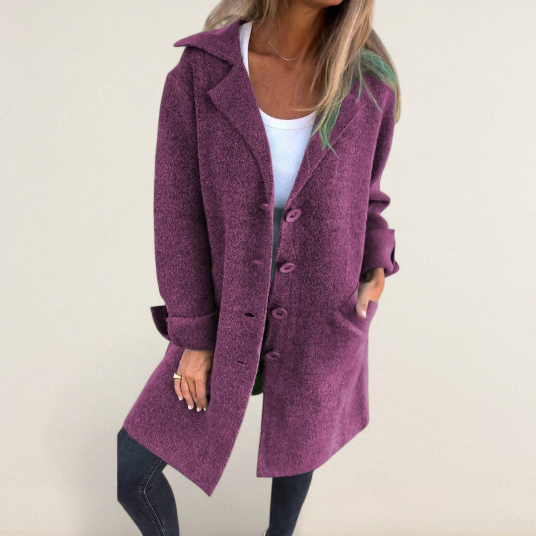 Μαρία – Μακρύ μπουφάν μεταβατικής περιόδου με διαχρονική γραμμή