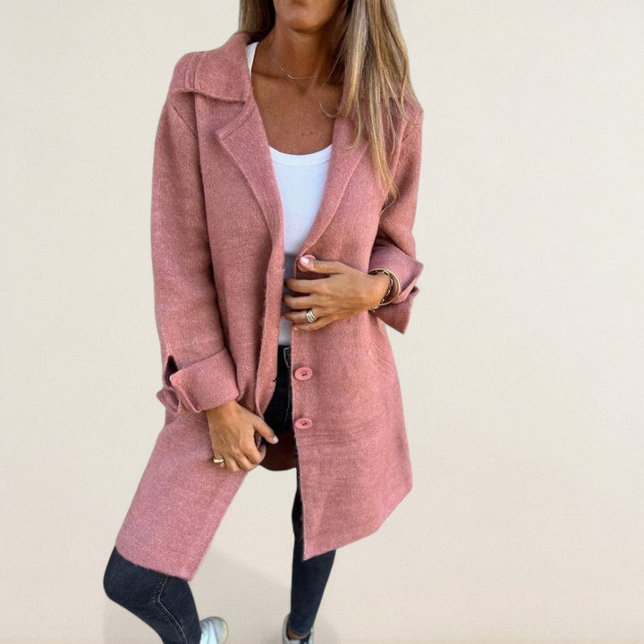 Μαρία – Μακρύ μπουφάν μεταβατικής περιόδου με διαχρονική γραμμή