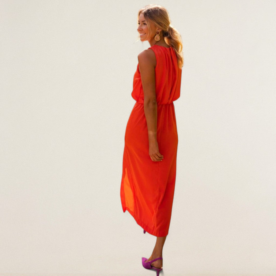 Φαμπιέν – Κομψό Midi-Φόρεμα με εκλεπτυσμένο κόψιμο