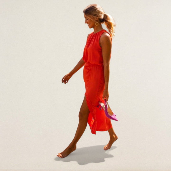 Φαμπιέν – Κομψό Midi-Φόρεμα με εκλεπτυσμένο κόψιμο